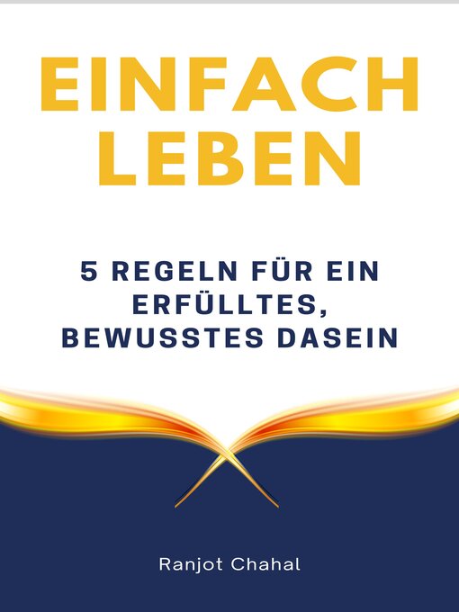 Title details for Einfach leben by Ranjot Singh Chahal - Available